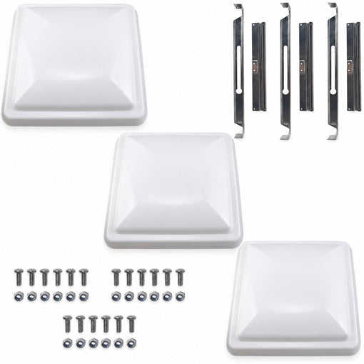 3-Pack 14"x14" RV Roof Vent Lid Cover Replacement
