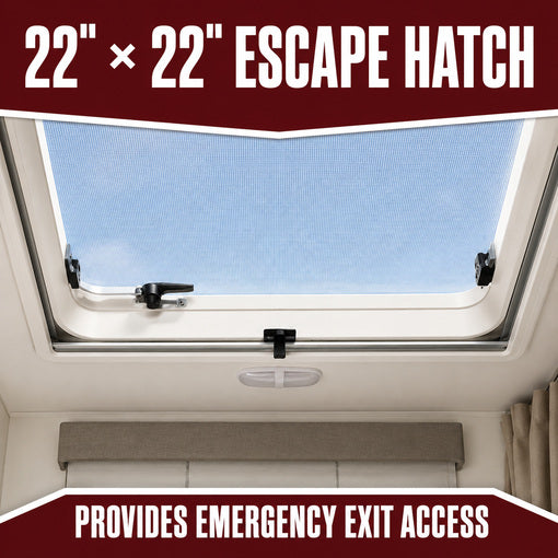 RV Escape Hatch/Exit Vent with Aluminum Frame