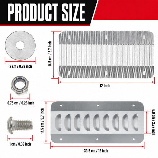 4-Pack Shipping Container Steel Air Ventilation Kit