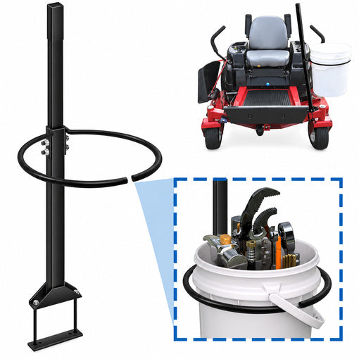 Zero Turn Mower Assist Handle with Bucket Holder
