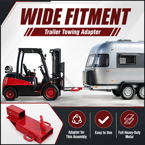 Clamp-On 2" Forklift Trailer Hitch Attachment