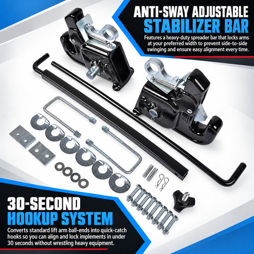 Upgraded Category 1 Tractor Quick Hitch System