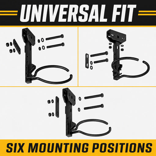 6-Way Clamp-On Universal Tractor Mower 5-Gallon Bucket Holder