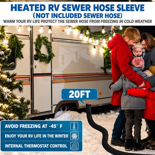 20FT RV Heated Sewer Hose Cover