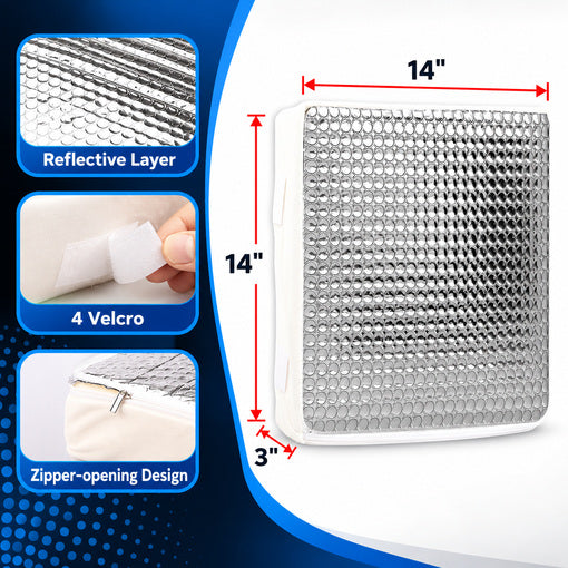 2-Pack 14"x14" RV Vent Insulator