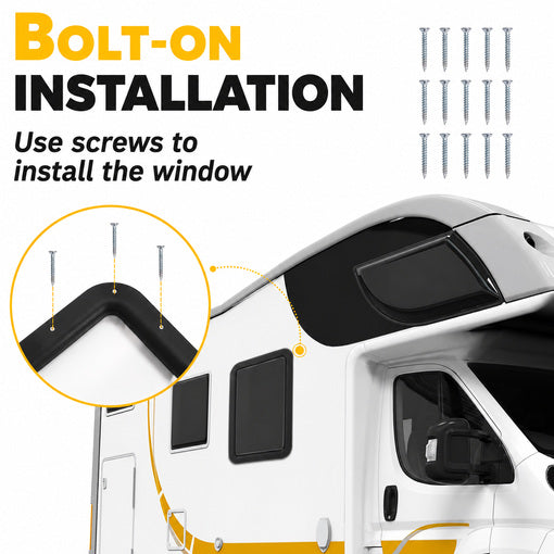 RV Entry Entrance Door Window Replacement