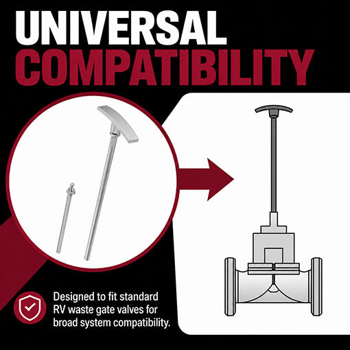 2-Pack Universal RV Waste Valve Handle Replacement Kit