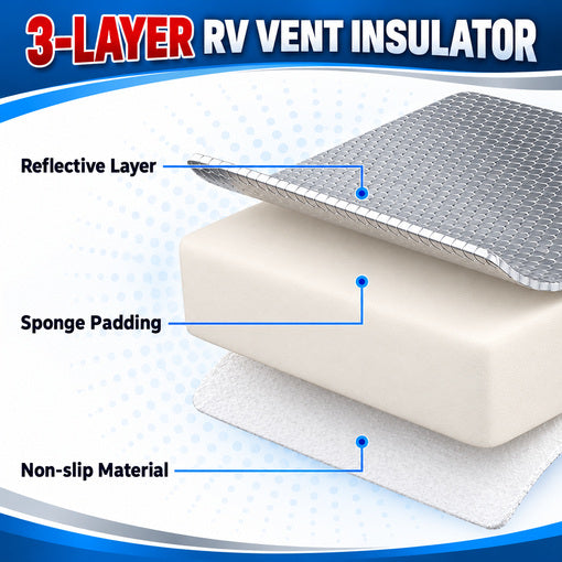 2-Pack 14"x14" RV Vent Insulator