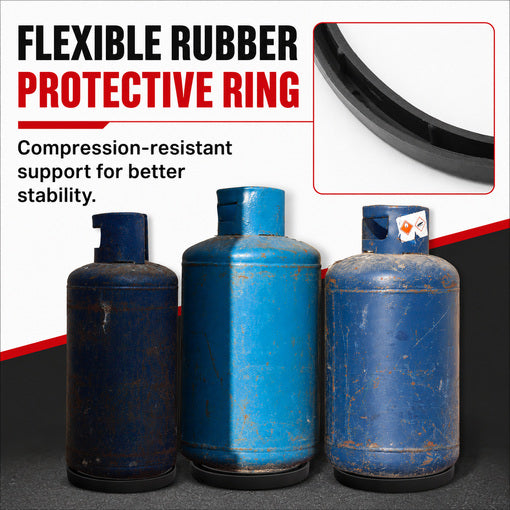 2-Pack Propane Cylinder Tank Protective Rubber Ring Base
