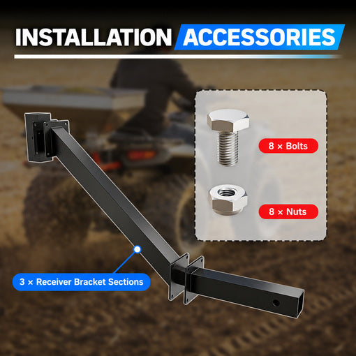 ATV/UTV Heavy-Duty Salt Spreader Hitch Mount