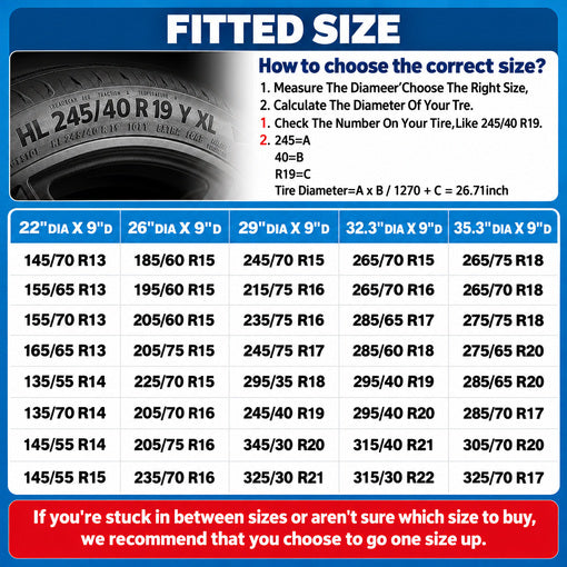 4-Pack RV Weatherproof Wheel and Tire Covers