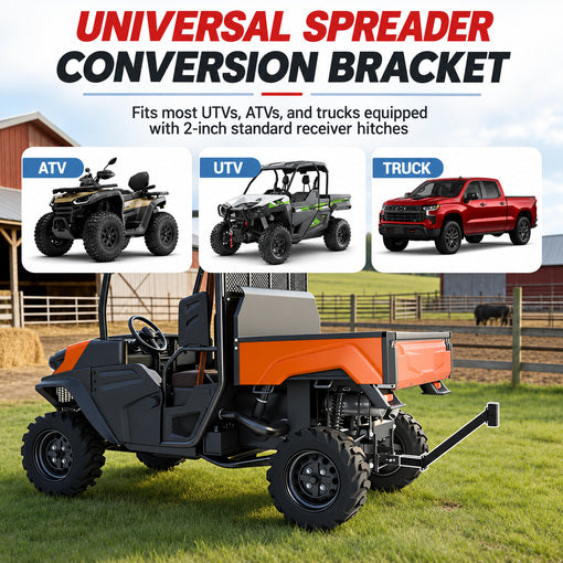 ATV/UTV Heavy-Duty Salt Spreader Hitch Mount