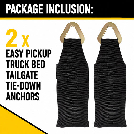 Easy Pickup Truck Bed Tailgate Tie-Down Anchors