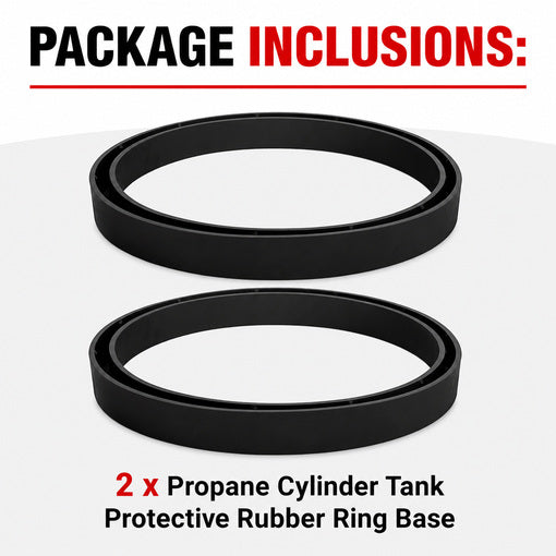 2-Pack Propane Cylinder Tank Protective Rubber Ring Base