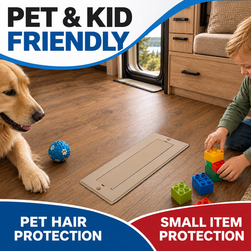 2-Pack Aluminum RV Floor Vent Cover with Magnetic Removable Cover