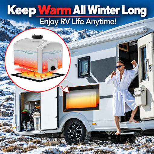2-Pack 12"x18" RV Holding Tank Heater Pad with Automatic Thermostat
