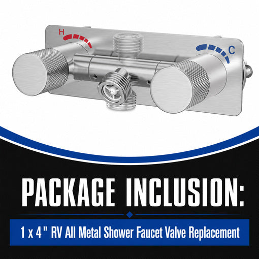 4" RV All Metal Shower Faucet Valve Replacement