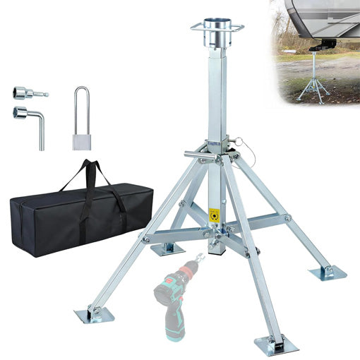 5th-Wheel RV King Pin Quadripod Stabilizer