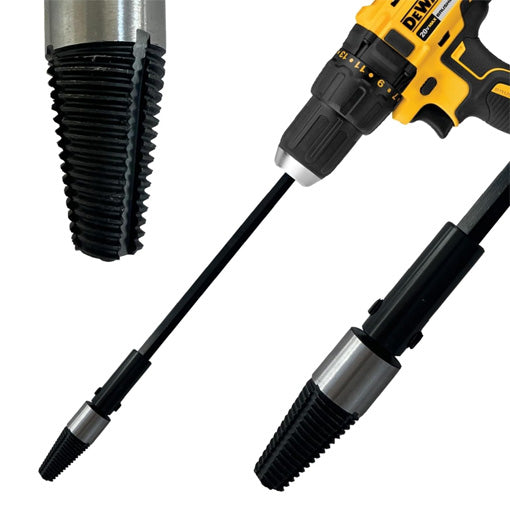 Drill Powered Pipe Nipple Fitting Extractor