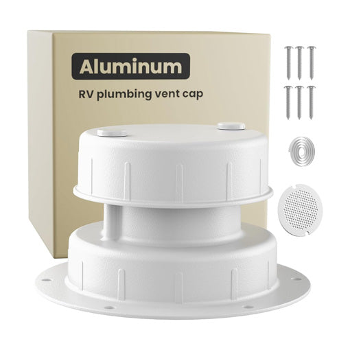 Aluminum RV Roof Sewer Plumbing Vent Cap