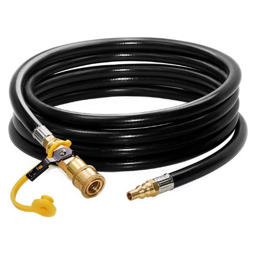 12 FT Low Pressure Propane RV Quick Connect Extension Hose