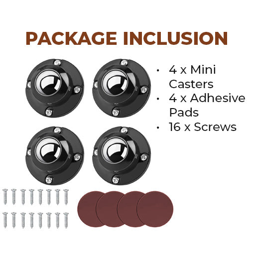 Self Adhesive Mini Caster Wheels