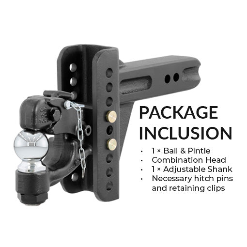 Adjustable Pintle Hitch Combination