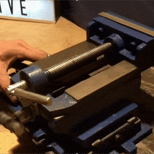 Cross-Slide Drill Press Vise