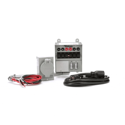 30 Amp 6-circuit Pro/Tran Transfer Switch Kit for Generators