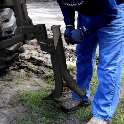 Bolt-on Tractor Trencher Pipe Layer Attachment