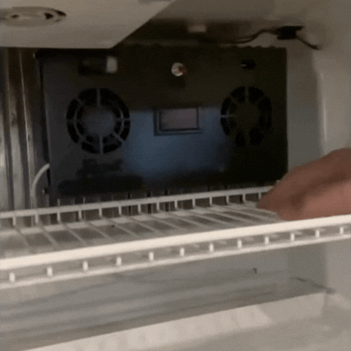 RV Refrigerator Fin Fan with Fridge Temperature Readout