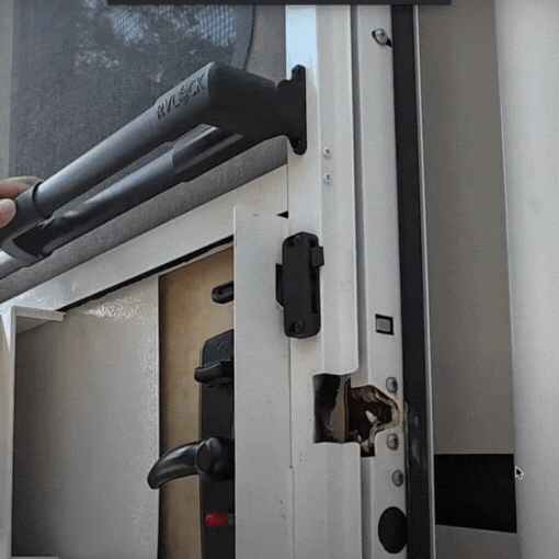 RV Screen Door Cross Bar with Quick Lock