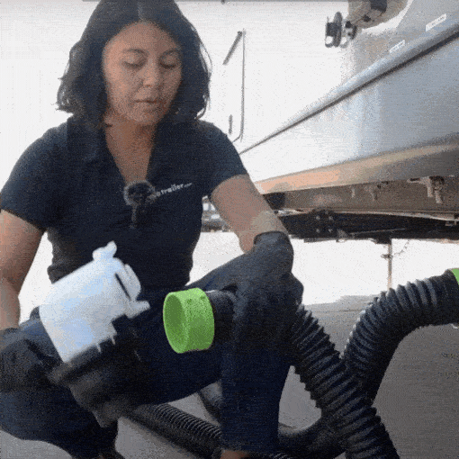 Universal RV Sewer Hose Adapter with Handle