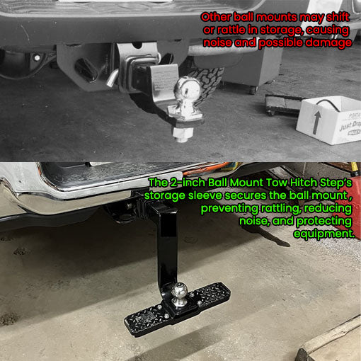 2-inch Ball Mount Tow Hitch Step