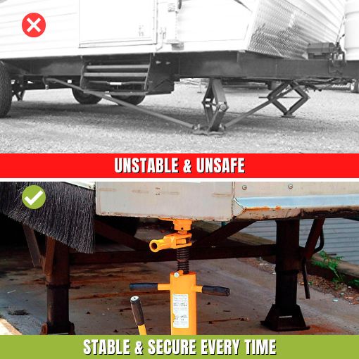 100,000 Lb. Trailer Stabilizing Jack Stand
