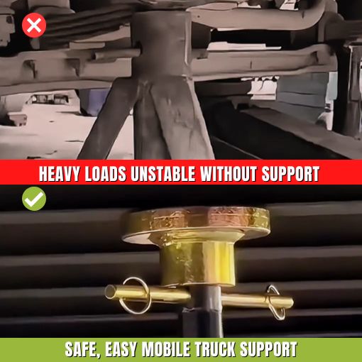 16-Ton Heavy-duty Truck Support Stand with Wheels