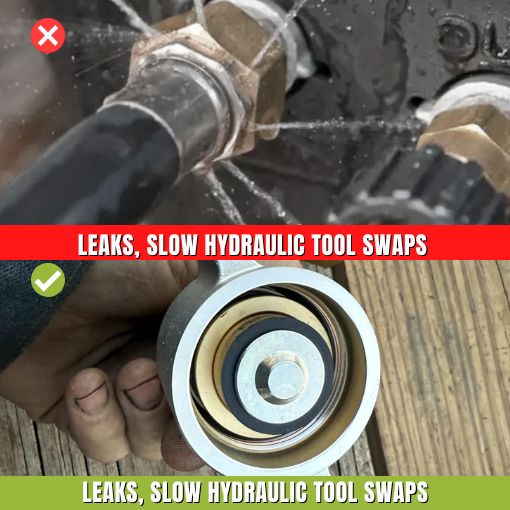 1" NPT Heavy Duty Hydraulic Quick Connect Coupler