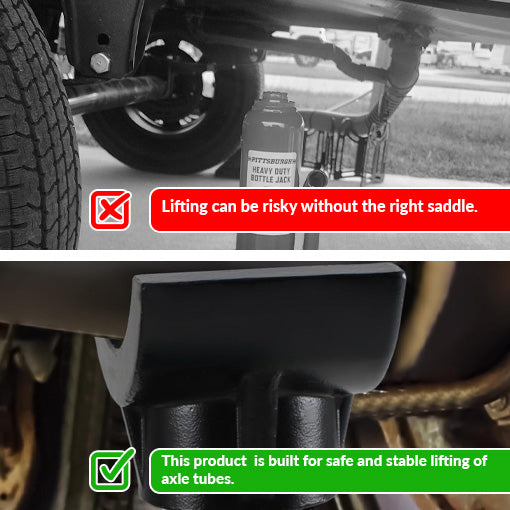 2-in-1 Bottle Jack Adapter Lifting Saddle