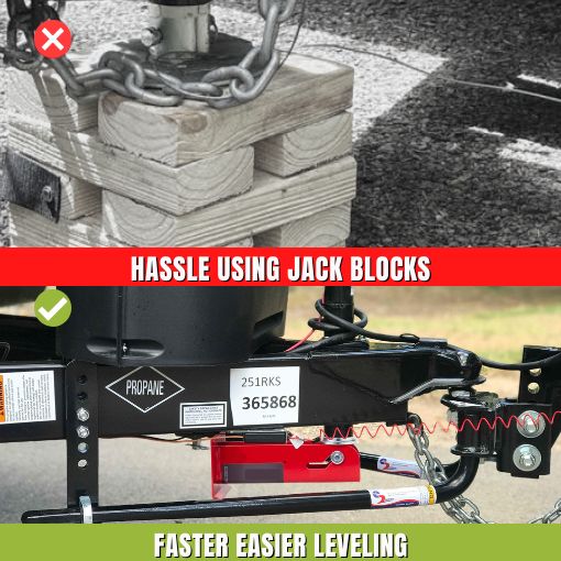 4-Inch Trailer Tongue Automatic Fold-Up Jack Foot Plate