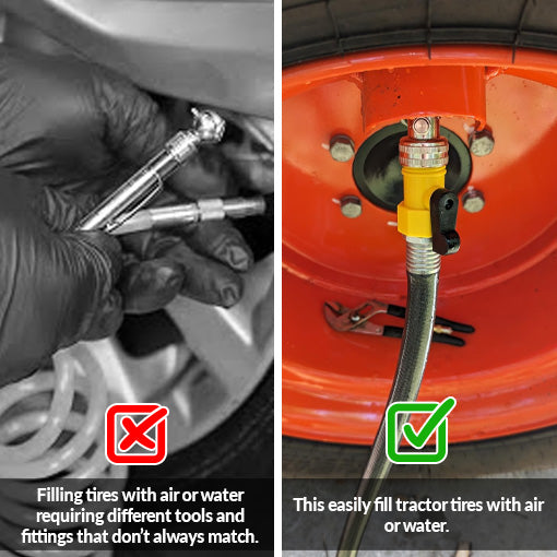 Air Water Tire Valve Adapter Kit