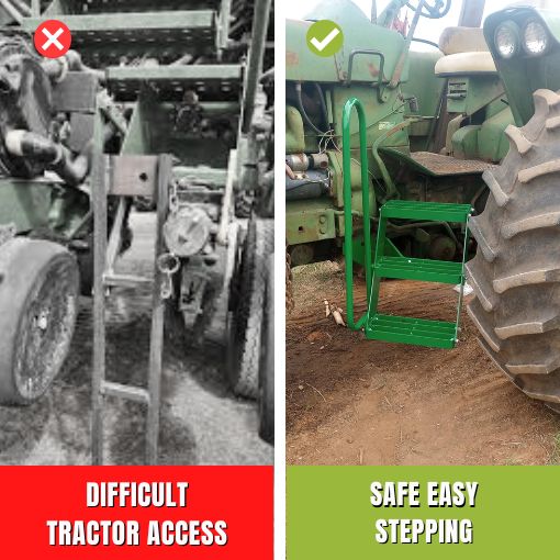 Bolt On Tractor Left Hand Stair Step Kit