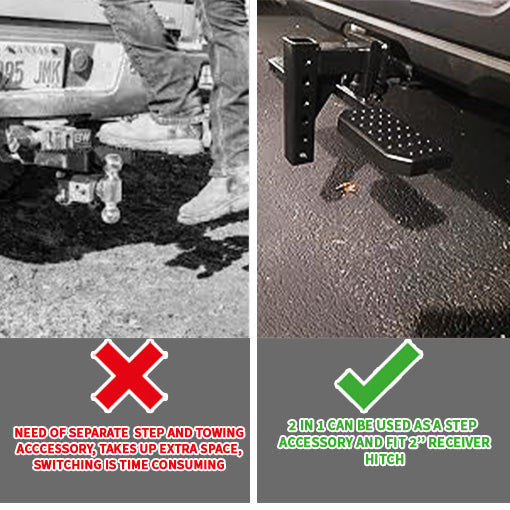 Hitch Step Fits Around 2" Trailer Hitch