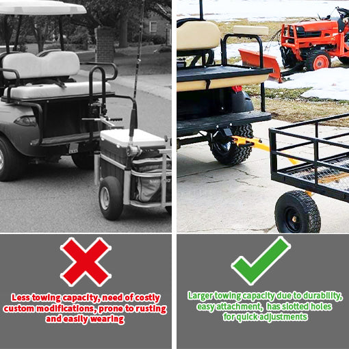 Universal Golf Cart Trailer Hitch with 2" Receiver