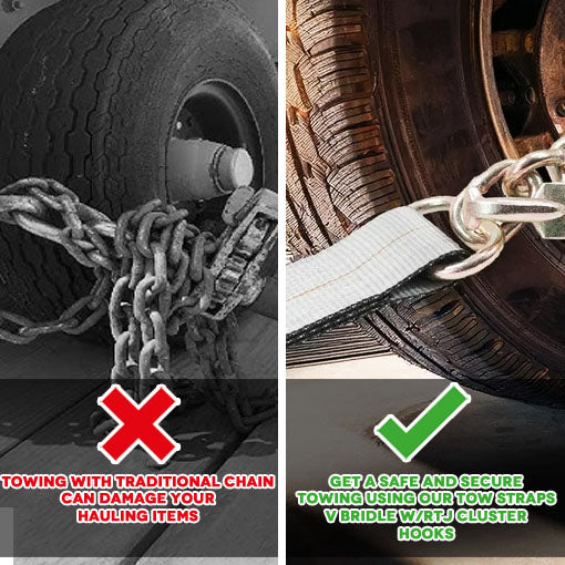 Tow Straps V Bridle with RTJ Cluster Hooks