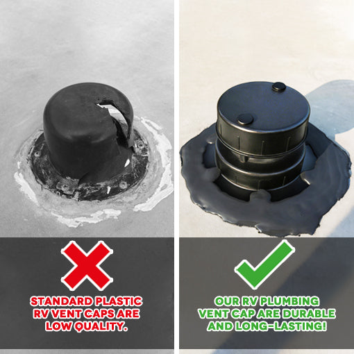 2-Pack Metal RV Plumbing Vent Cap Replacement