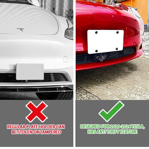 Lockable License Plate Holder