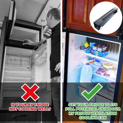 RV Fridge Ventilation Cooling Fan
