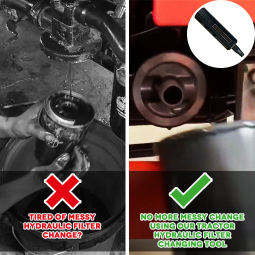 Tractor Hydraulic Filter Changing Tool