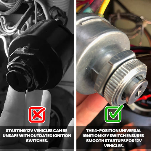 4-Position Universal Ignition Key Switch