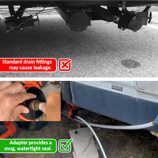 RV Gray Water Drain Adapter